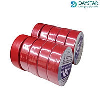 Jindal Quality Tape PVC Electrical Insulation Tape-Colored Pack of 10 Pieces (Red , 10)