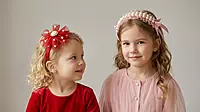 Embellished Floral Pearl Hairband Set for Girls and Women