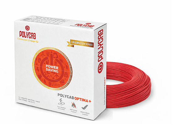 Polycab HW 1 Sqmm 1C Red Copper Flexible FR-LSH Cable (300m)