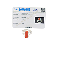 Pure Silver Pavalam Ring - Red Corel