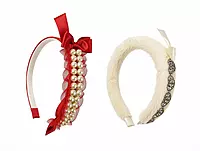 Embellished Pearl, Bow and Crystal Hairbands for Women