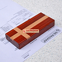 Red Padauk Wood Cross Designer Paperweight