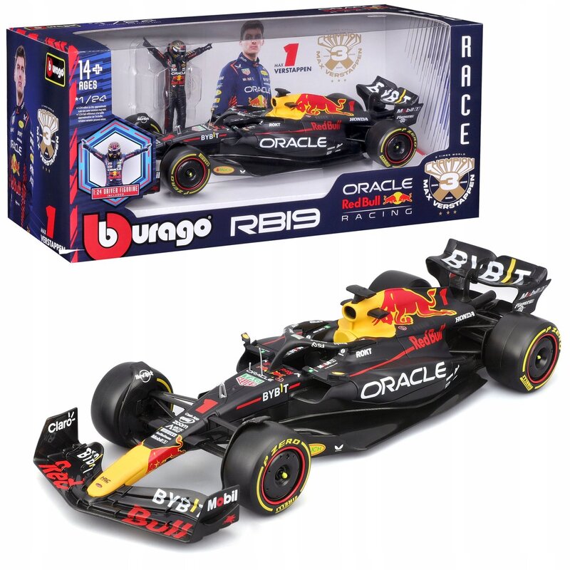 Red Bull RB19 with Pilot Max Verstappen F1 1:24 Bburago