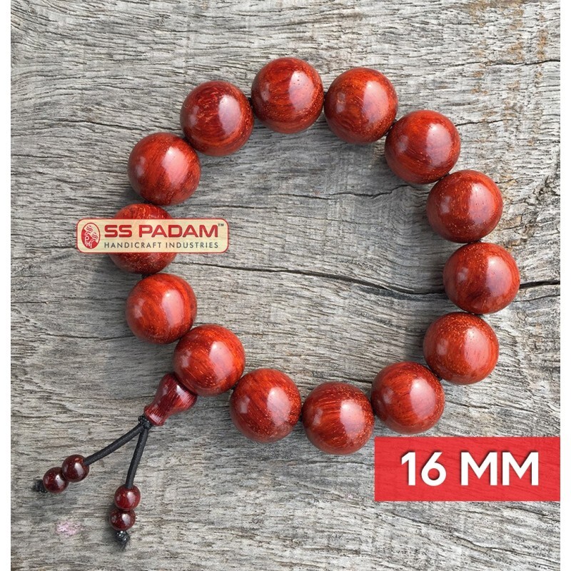 16mm Red Sandalwood (Lal Chandan) Bracelet