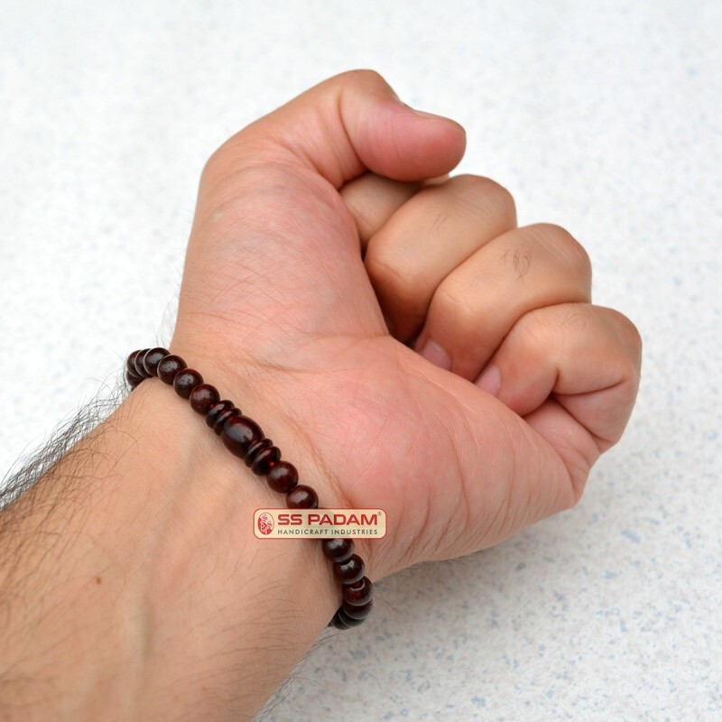 6mm Red Sandalwood Lal Chandan Bracelet