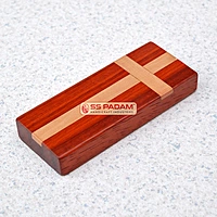Red Padauk Wood Cross Designer Paperweight
