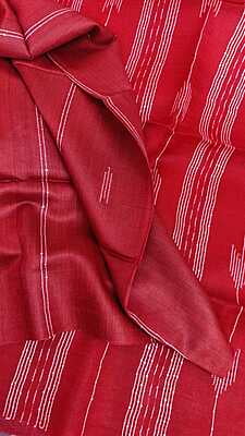 Red color handweave pure tassar saree