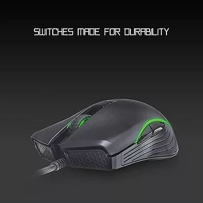 Redgear A-20 Wired Gaming Mouse with RGB and Upto 4800 dpi for Windows PC Gamers