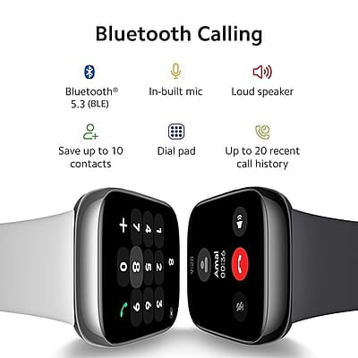 Redmi Watch 3 Active Bluetooth Calling 1.83" Screen, Premium Metallic Finish, 200+ Watch Faces, Upto 12 Days of Battery Life, 5ATM, 100+ Sports Modes,