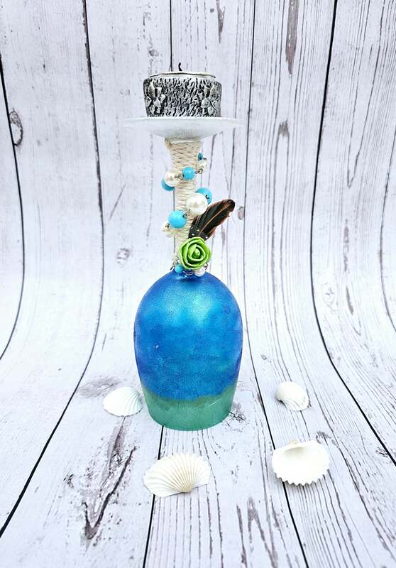 Repurposed Wine Glass | Glass Holder