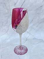 Repurposed Wine Glass | Glass Holder