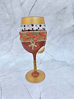 Repurposed Wine Glass | Glass Holder