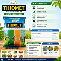 Agriventure THIOMET Fungicide – Thiophanate Methyl 70% WP | Vetrivel Agro Services