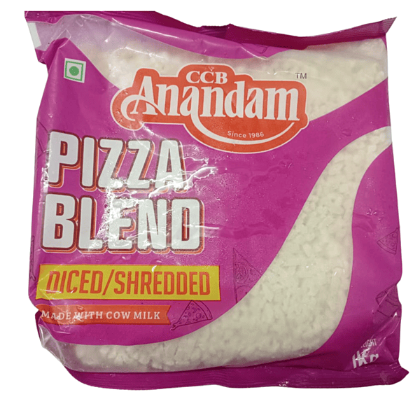 Anandam Blend Mozzarella Cheddar Diced 1kg