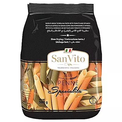 San Vito - TriColor Penne Pasta 500 Grams