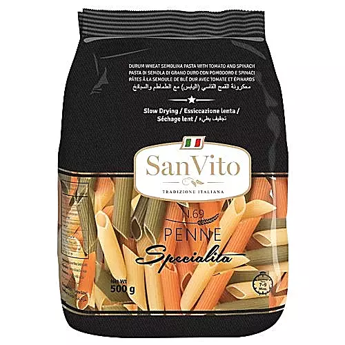San Vito - TriColor Penne Pasta 500 Grams
