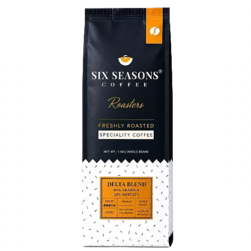 Six Seasons - Delta Blend 80:20 Coffee Beans 1 Kg