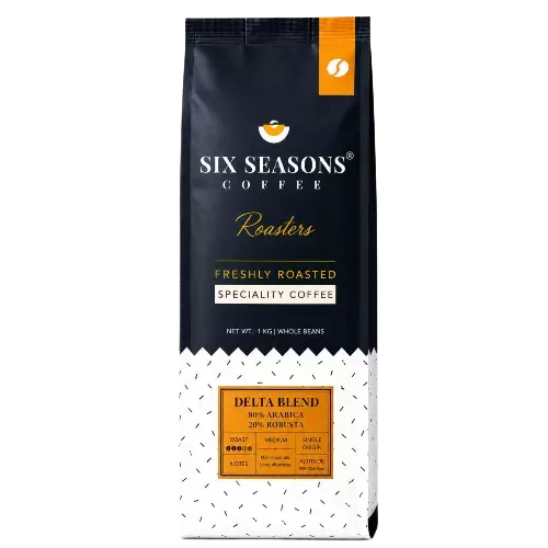 Six Seasons - Delta Blend 80:20 Coffee Beans 1 Kg