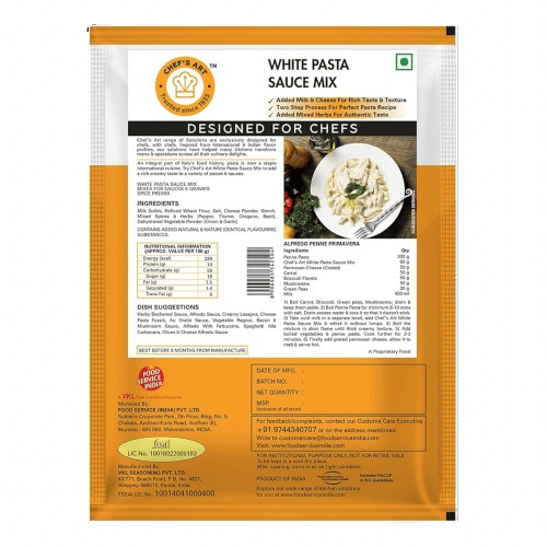 Chefs Art - White Pasta Sauce Mix 500 Grams
