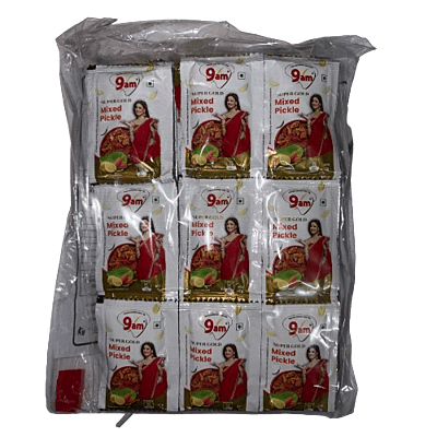 9am - Super Gold Mixed Pickle 7Grams Sachet (60 units)