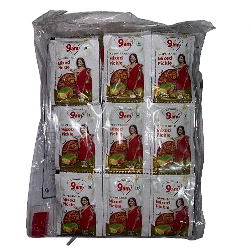 9am - Super Gold Mixed Pickle 7Grams Sachet (60 units)