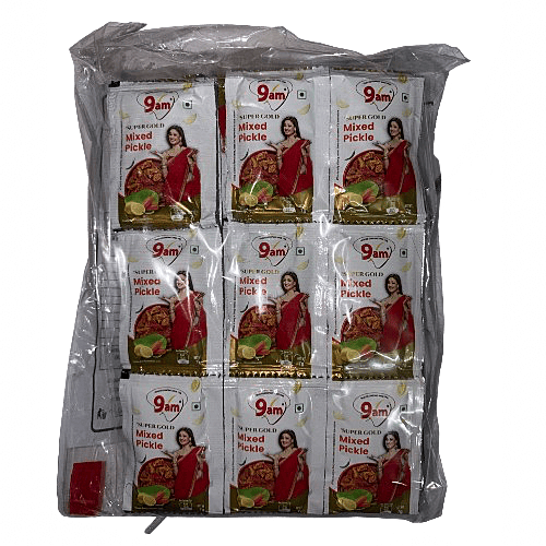 9am - Super Gold Mixed Pickle 7Grams Sachet (60 units)