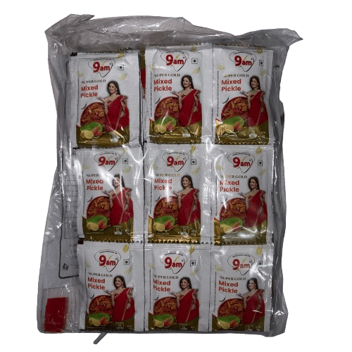 9am - Super Gold Mixed Pickle 7Grams Sachet (60 units)