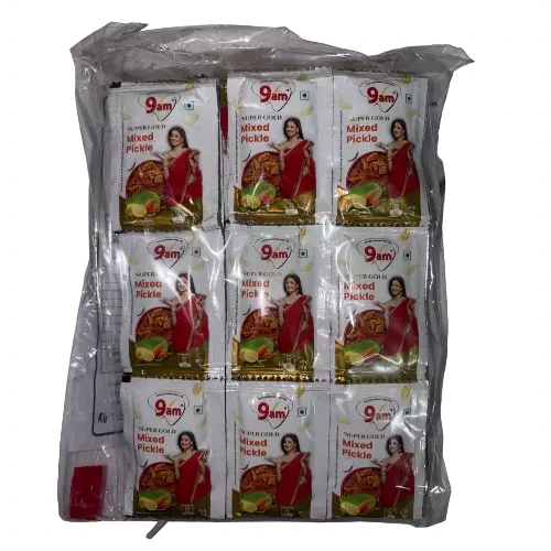 9am - Super Gold Mixed Pickle 7Grams Sachet (60 units)