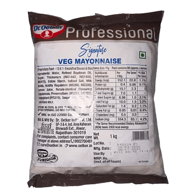 Dr Oetker - Signature Veg Mayonnaise 1 Kg