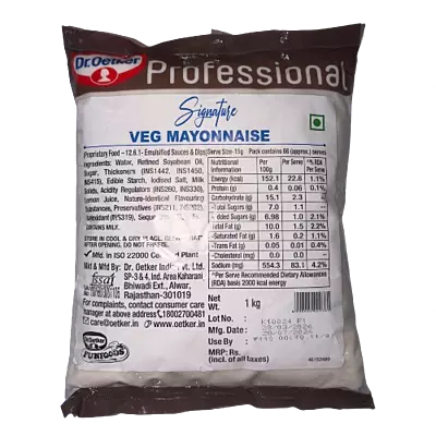 Dr Oetker - Signature Veg Mayonnaise 1 Kg