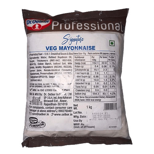 Dr Oetker - Signature Veg Mayonnaise 1 Kg