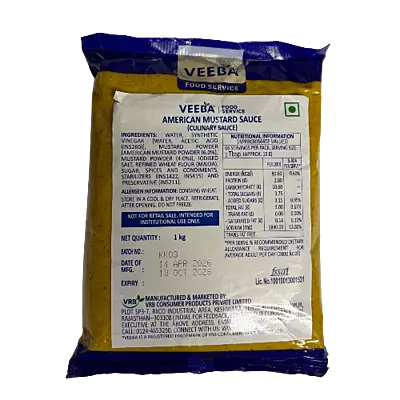 Veeba - American Mustard Sauce 1 Kg