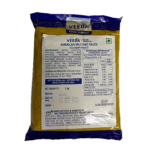 Veeba - American Mustard Sauce 1 Kg