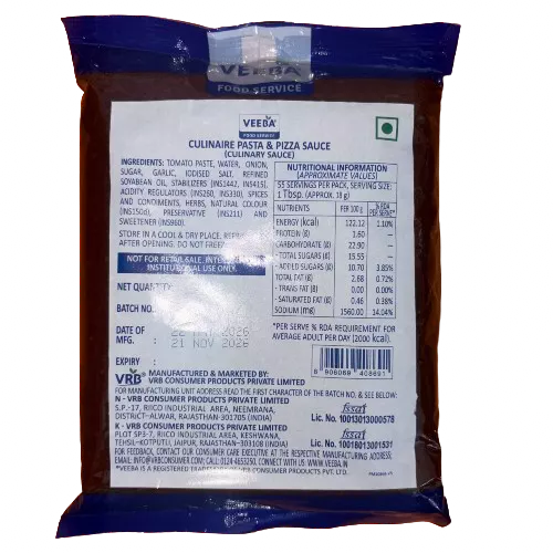 Veeba - Culinaire Pizza Pasta Sauce 1 Kg