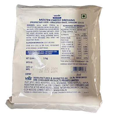 Veeba - Molten Cheesy Dressing 1 Kg