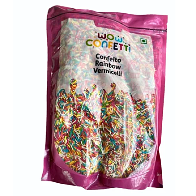 Wow Confetti - Confeito Rainbow Vermicelli 1 Kg