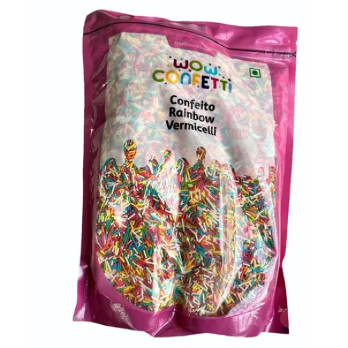 Wow Confetti - Confeito Rainbow Vermicelli 1 Kg