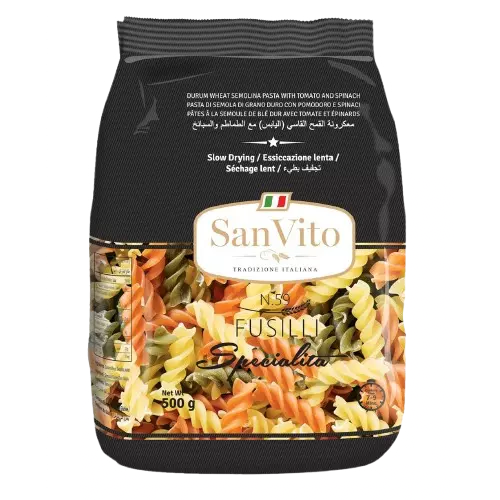 San Vito - Tricolor Fusilli Pasta 500 Grams