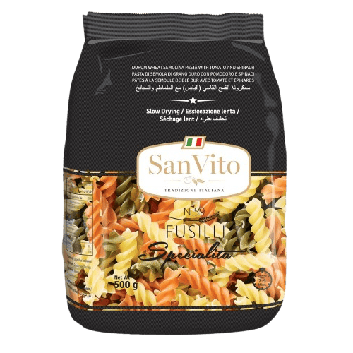San Vito - Tricolor Fusilli Pasta 500 Grams