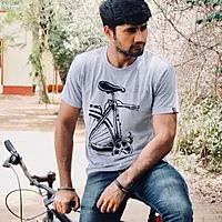 RETRO CYCLE ROUND NECK T-SHIRT
