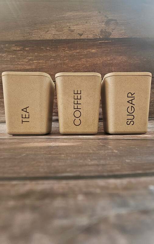 Rice Husk Canister - Coffee/Tea/Sugar