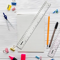 Shatter Resistant 30cm Plastic Ruler by Janrax