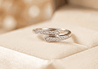 925 Silver Shimmering Path Bypass Ring