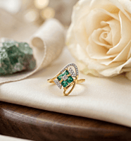 18 kt Gold Verdant Vortex Ring For Her