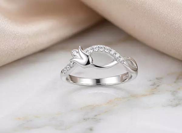 925 Silver Tulip Serenade Ring