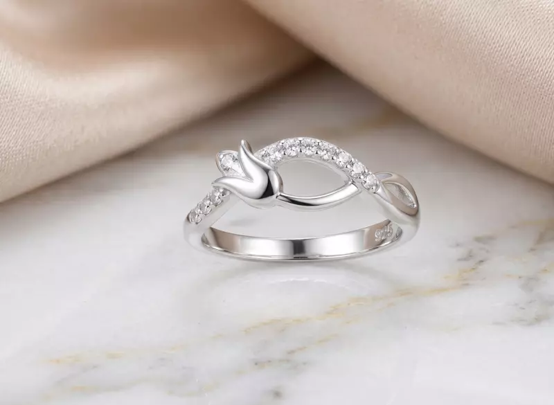 925 Silver Tulip Serenade Ring