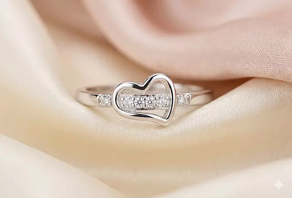 925 Sterling Silver Heart’s Radiance Ring
