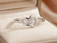 925 Sterling Silver Heart’s Radiance Ring