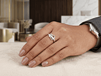 925 Sterling Silver Heart’s Radiance Ring