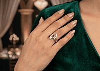 18 kt Gold Empress Marquise Ruby Ring